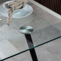 Wilma Dining Table with Glass Top 140x80cm - image 5