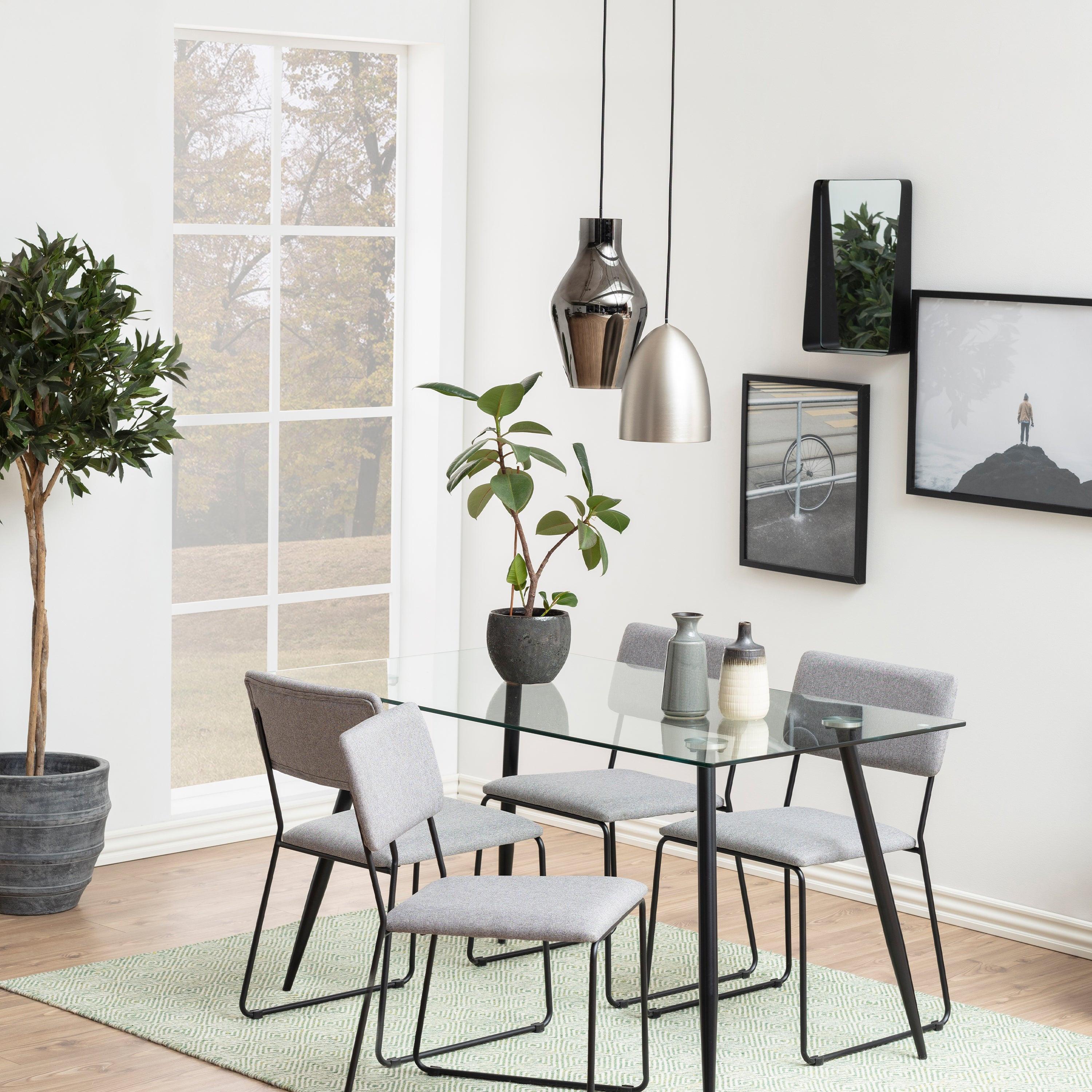 Wilma Dining Table with Glass Top 140x80cm - image 6