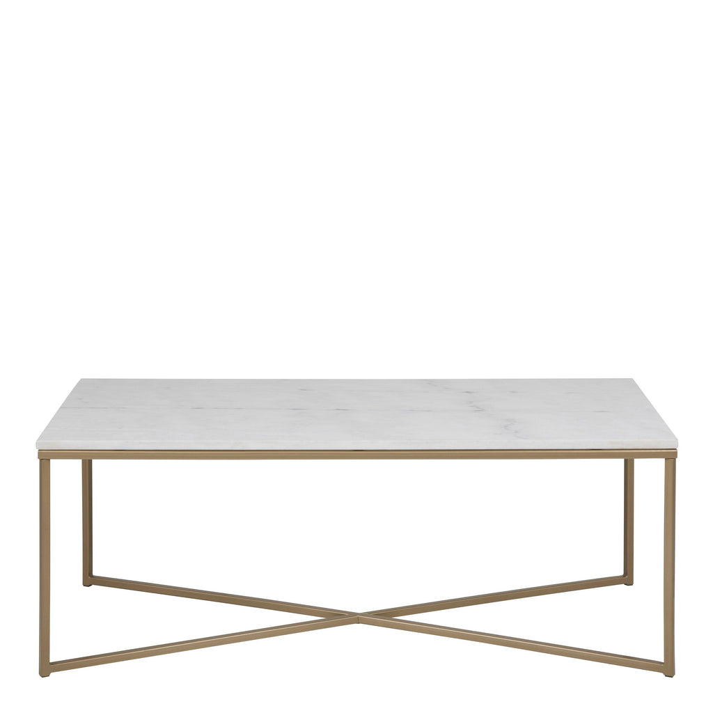 Alisma Coffee Table with White Marble Top - image 2