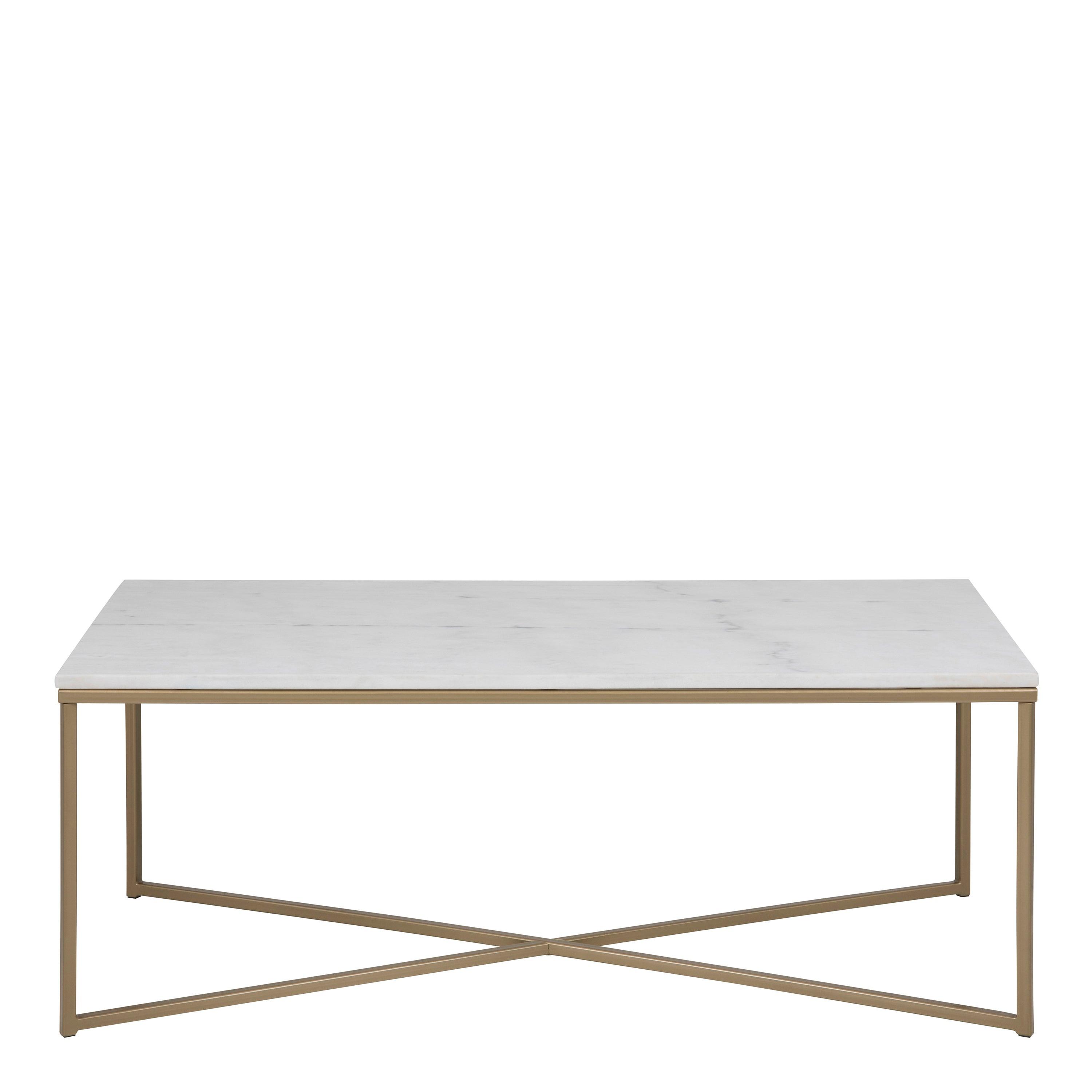 Alisma Coffee Table with White Marble Top - image 2