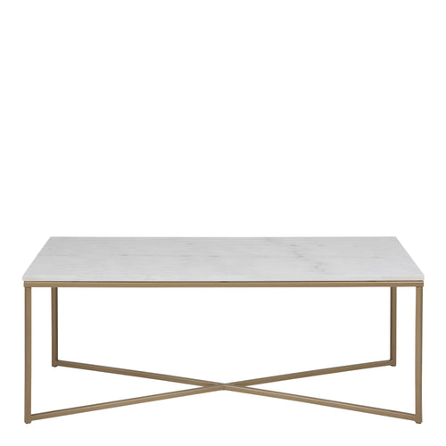 Alisma Coffee Table with White Marble Top - image 2