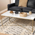 Alisma Coffee Table with White Marble Top - image 3