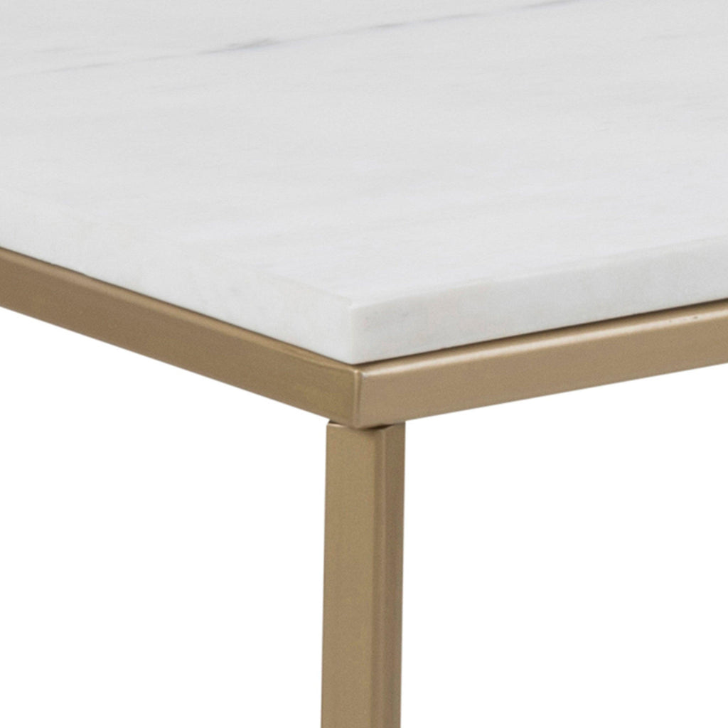 Alisma Coffee Table with White Marble Top - image 4