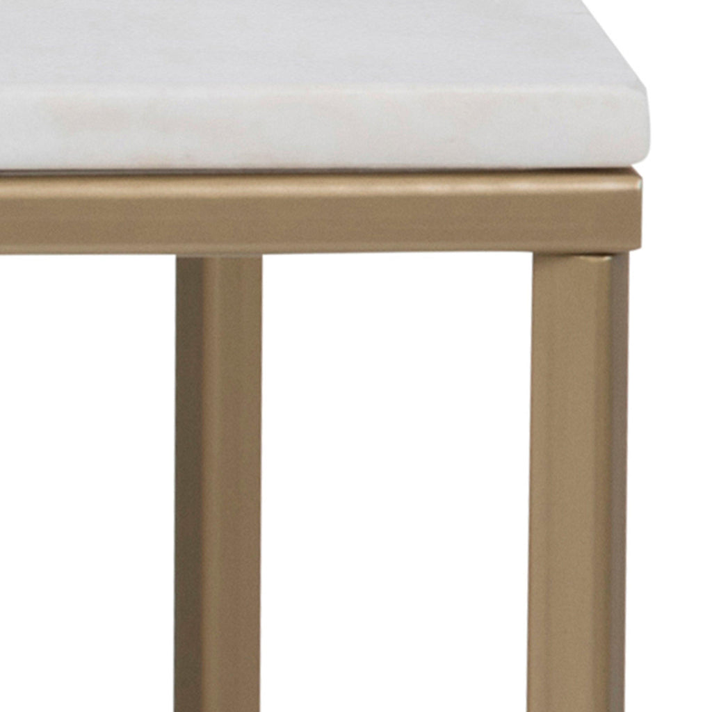Alisma Coffee Table with White Marble Top - image 5