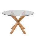 Heaven Round Dining Table with Glass Top 119x75.5cm - image 2