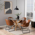 Heaven Round Dining Table with Glass Top 119x75.5cm - image 5