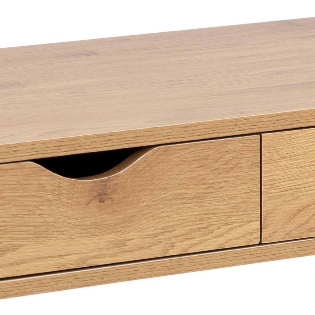 Neptun 3 Drawer Office Desk in Oak - image 10