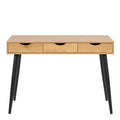 Neptun 3 Drawer Office Desk in Oak - image 2