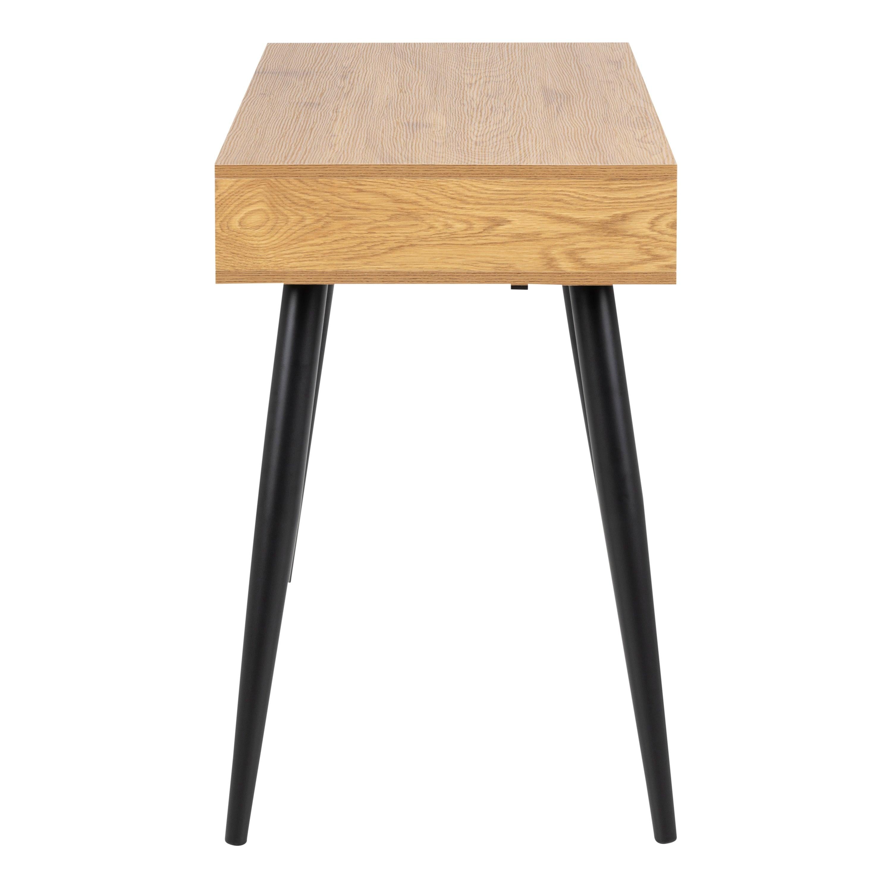 Neptun 3 Drawer Office Desk in Oak - image 3