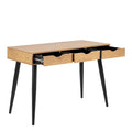 Neptun 3 Drawer Office Desk in Oak - image 5