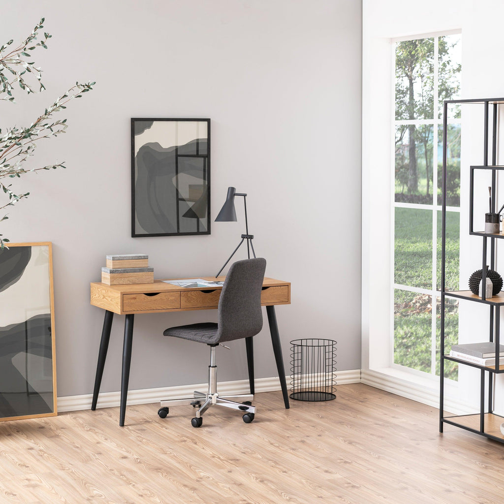 Neptun 3 Drawer Office Desk in Oak - image 6
