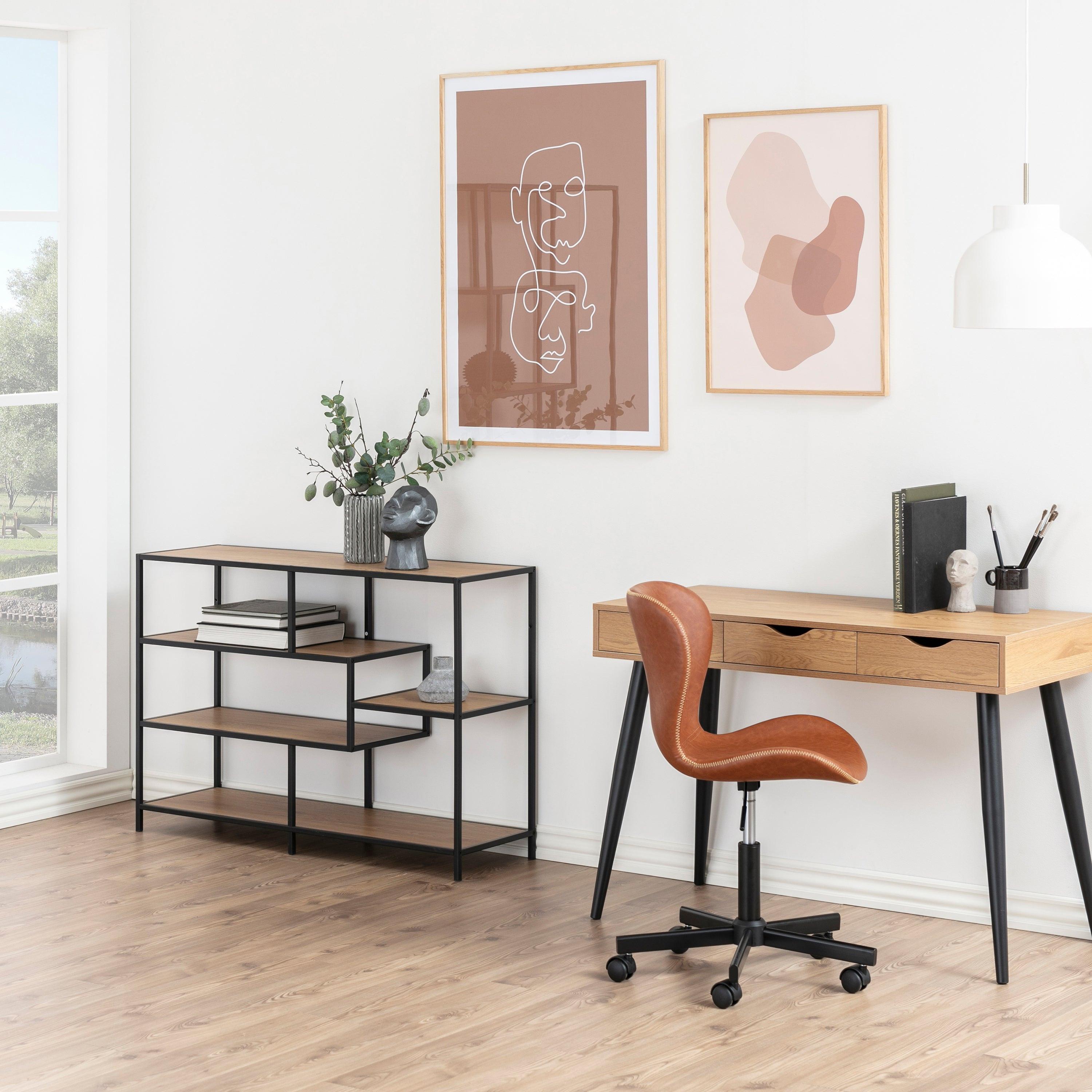 Neptun 3 Drawer Office Desk in Oak - image 7