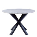Heaven Round Dining Table with White Polished Marble Top - image 3