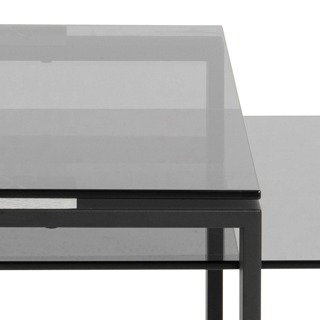 Katrine Coffee Table Set with Smoked Glass Top - image 7
