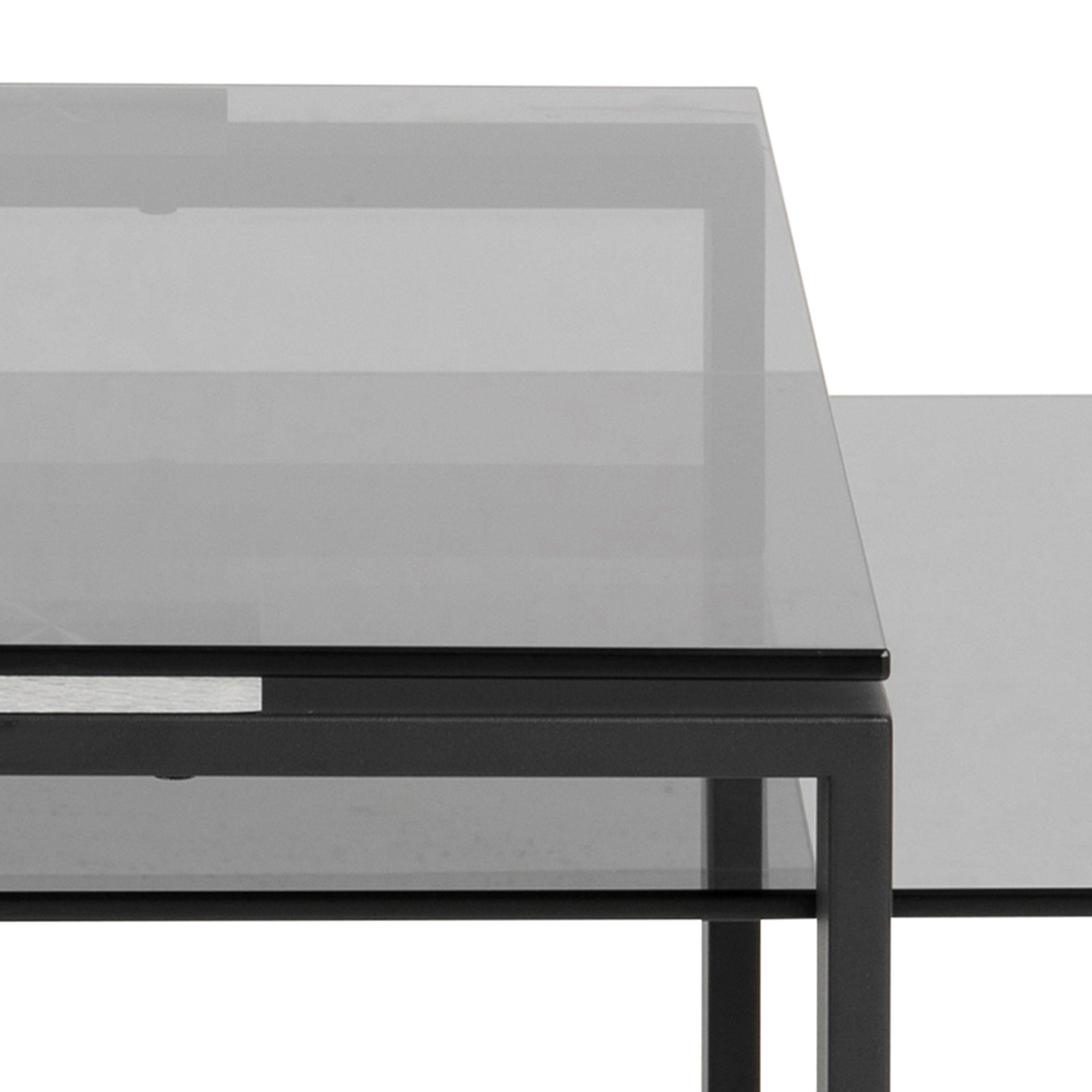 Katrine Coffee Table Set with Smoked Glass Top - image 7
