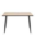 Wilma Dining Table with White Oak Top & Black Legs 120x80cm - image 2