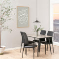 Wilma Dining Table with White Oak Top & Black Legs 120x80cm - image 3