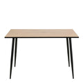 Wilma Dining Table with Oak Top & Black Legs 120x80cm - image 2