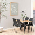 Wilma Dining Table with Oak Top & Black Legs 120x80cm - image 3