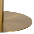 Corby Round Dining Table with White Polished Marble Top & Gold Base inc 4 Batilda Dining Chairs in Copper - image 4