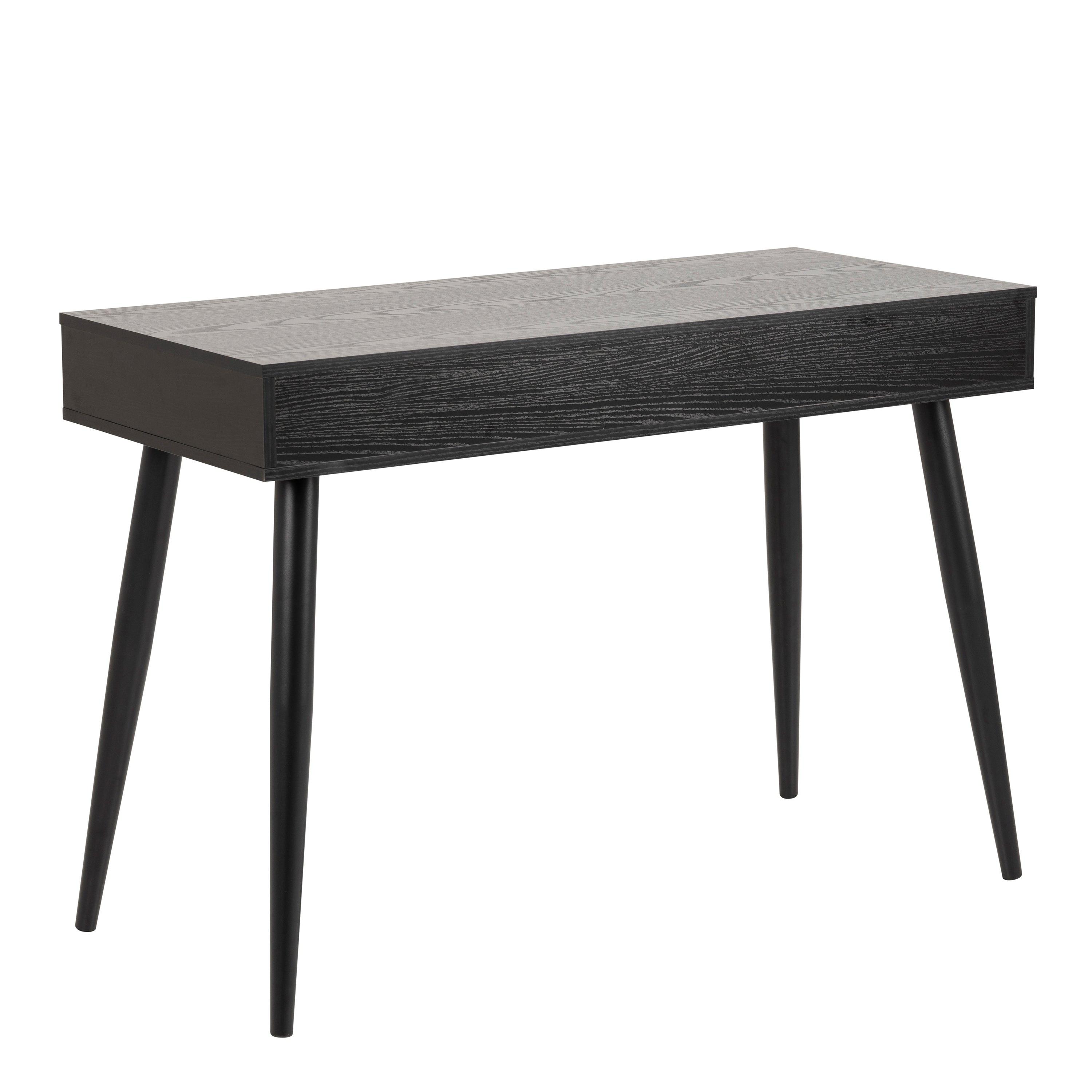 Neptun 3 Drawer Office Desk in Black - image 3