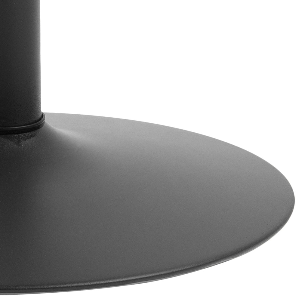 Ibiza Small Round CafÃ© Table with Black Ash Top and Matt Black Base - image 8