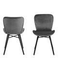 Batilda Dining Chair in Dark Grey Set of 2 - image 2