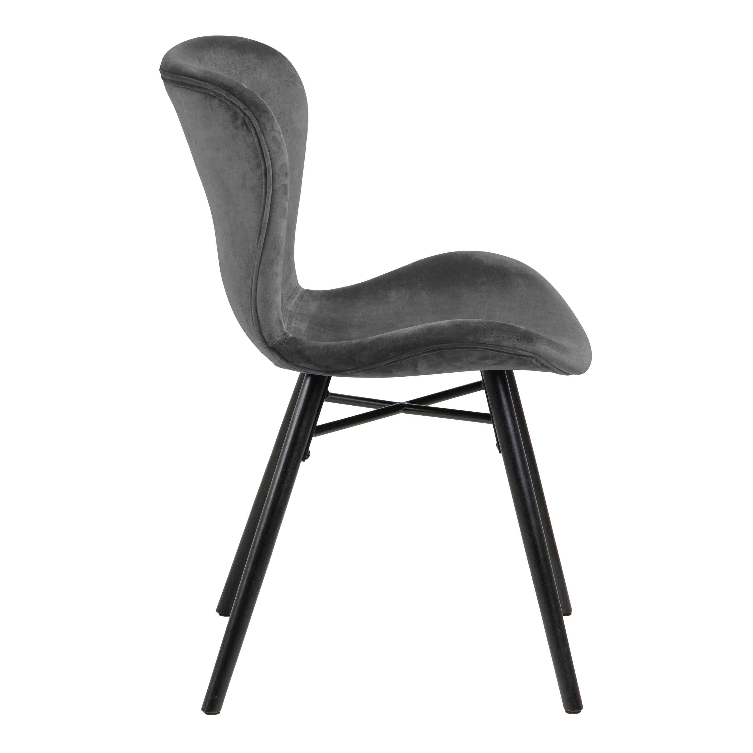 Batilda Dining Chair in Dark Grey Set of 2 - image 3
