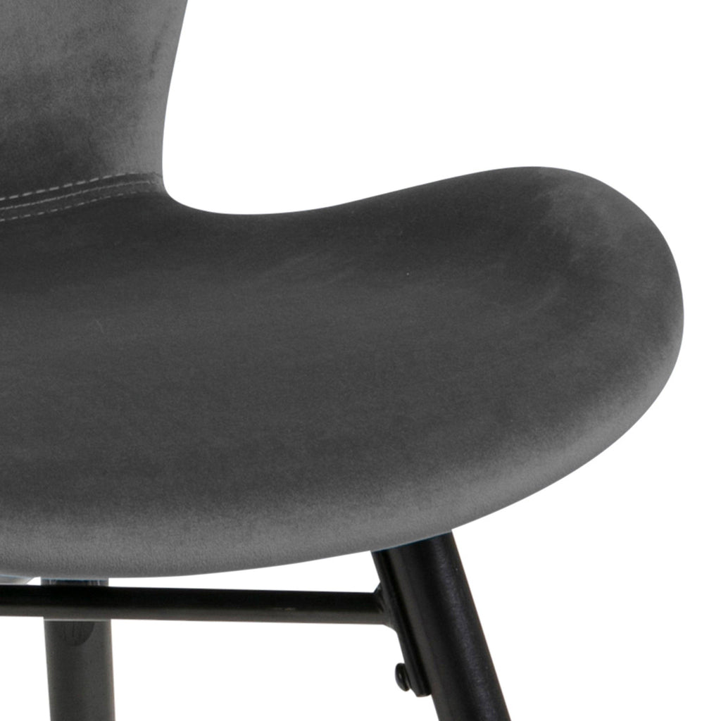 Batilda Dining Chair in Dark Grey Set of 2 - image 6