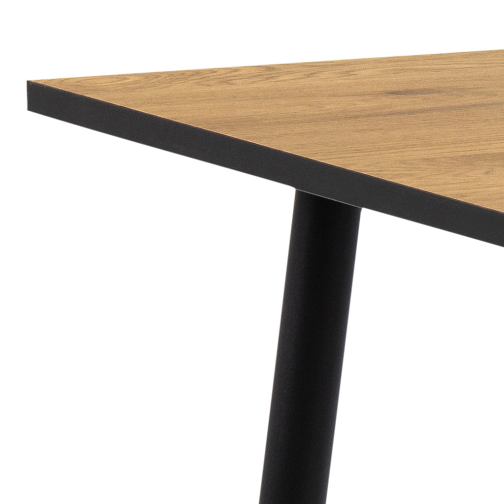 Wilma Small Dining Table in Oak & Black Legs 80x80cm - image 4
