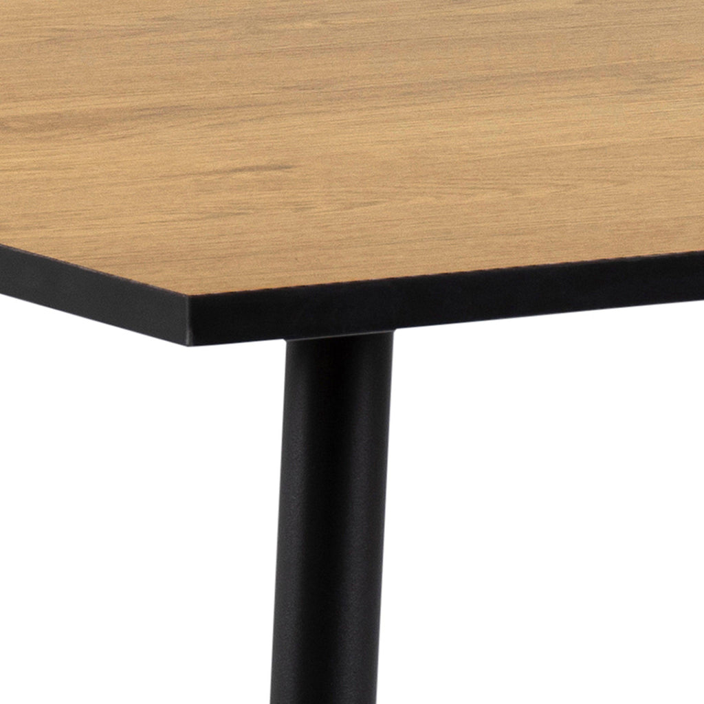 Wilma Small Dining Table in Oak & Black Legs 80x80cm - image 6