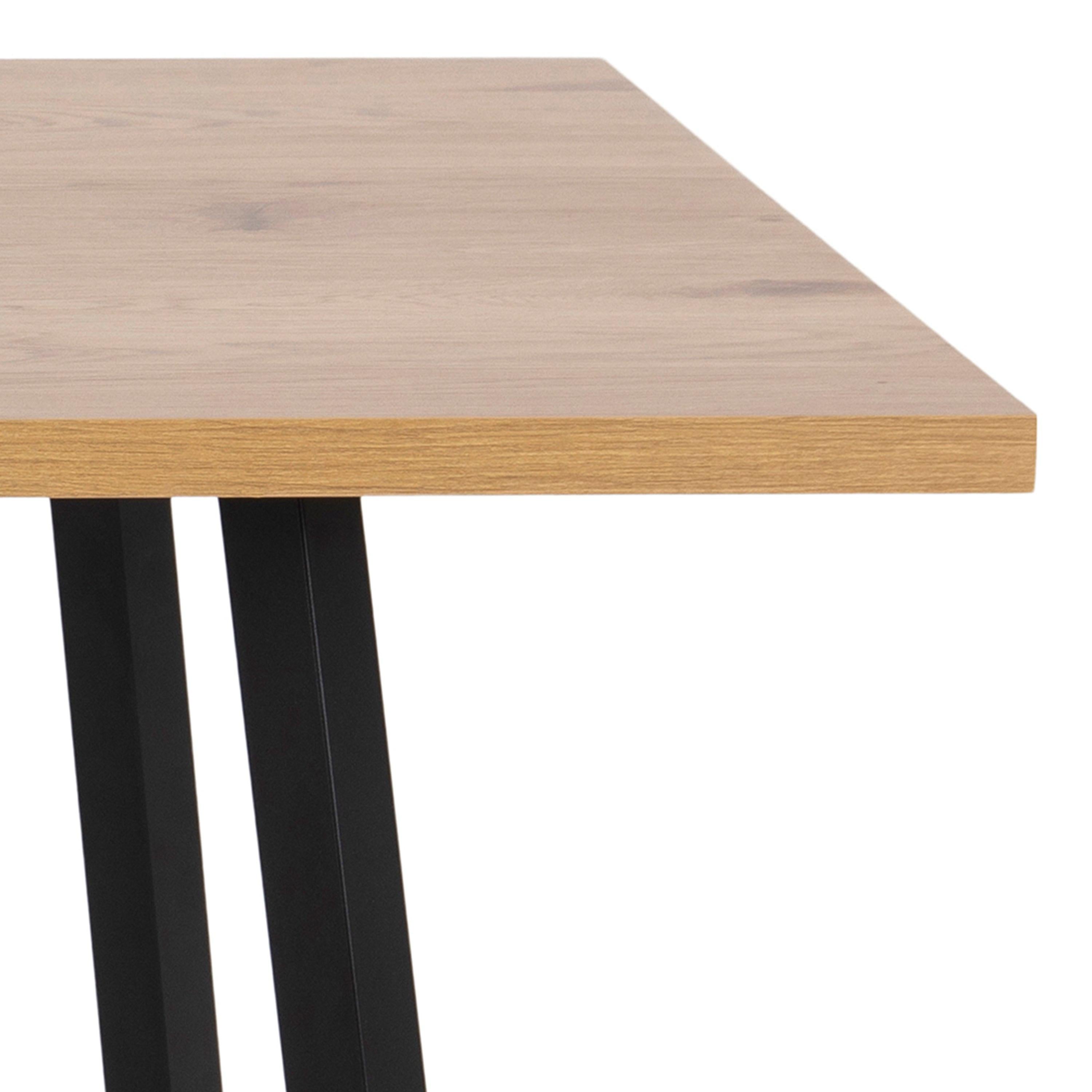 Cenny Dining Table in Oak & Black - image 5