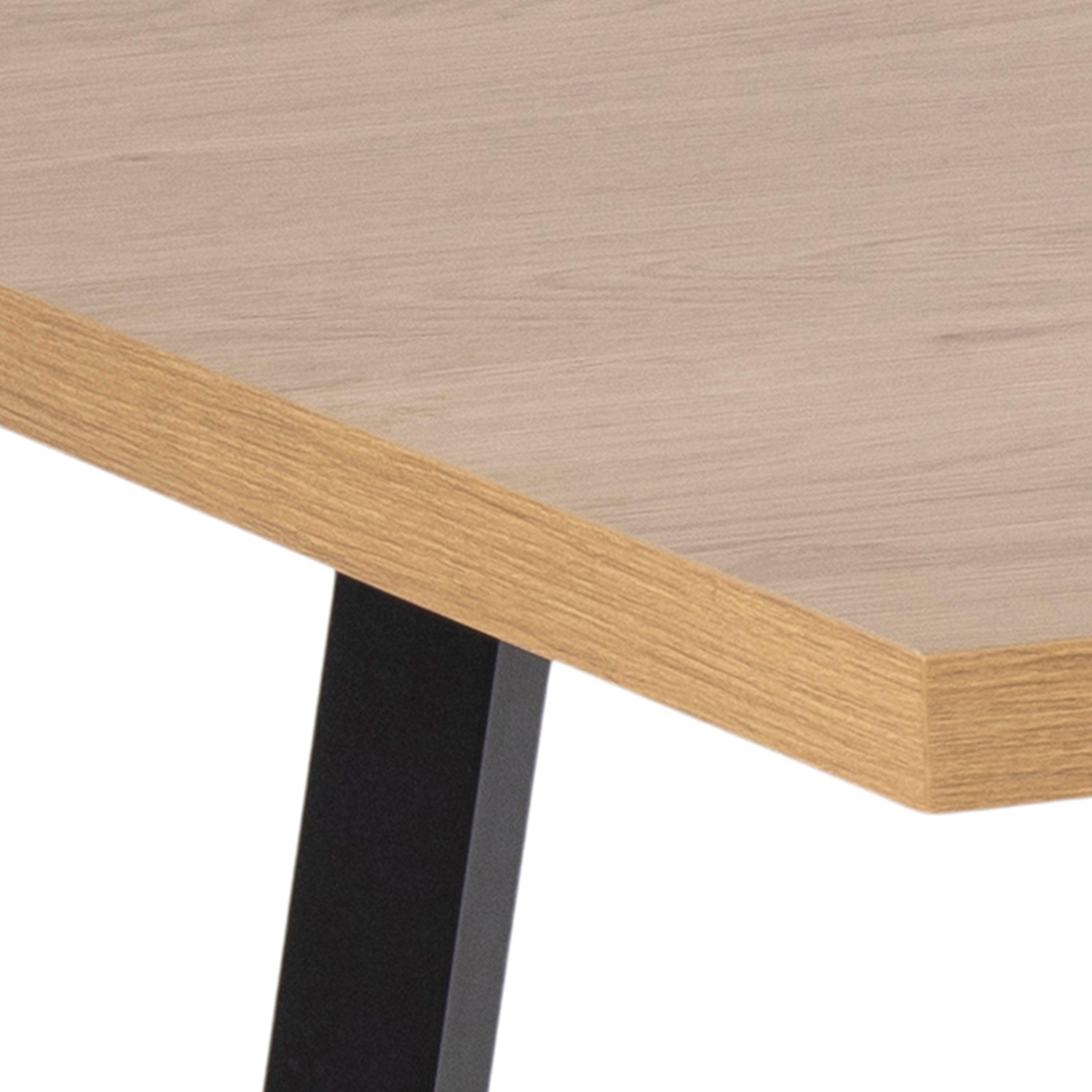 Cenny Dining Table in Oak & Black - image 8