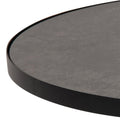 Soli Round Ceramic Coffee Table in Black 45,7x45cm - image 4