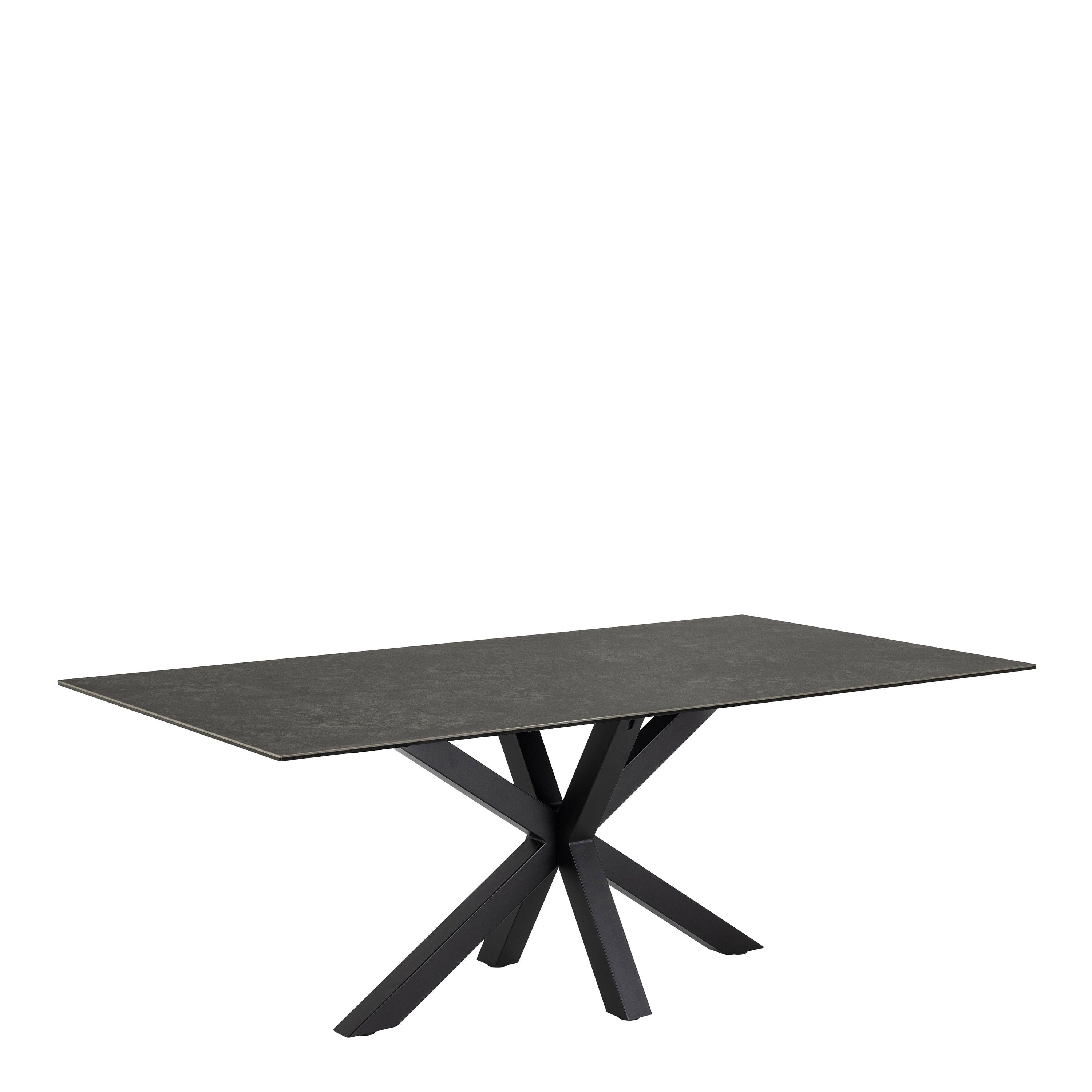 Heaven Dining Table with Ceramic Black Top 200cm