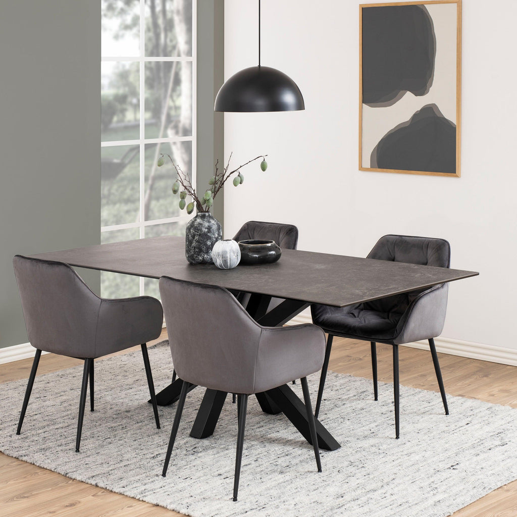 Heaven Dining Table with Ceramic Black Top 200cm - image 4