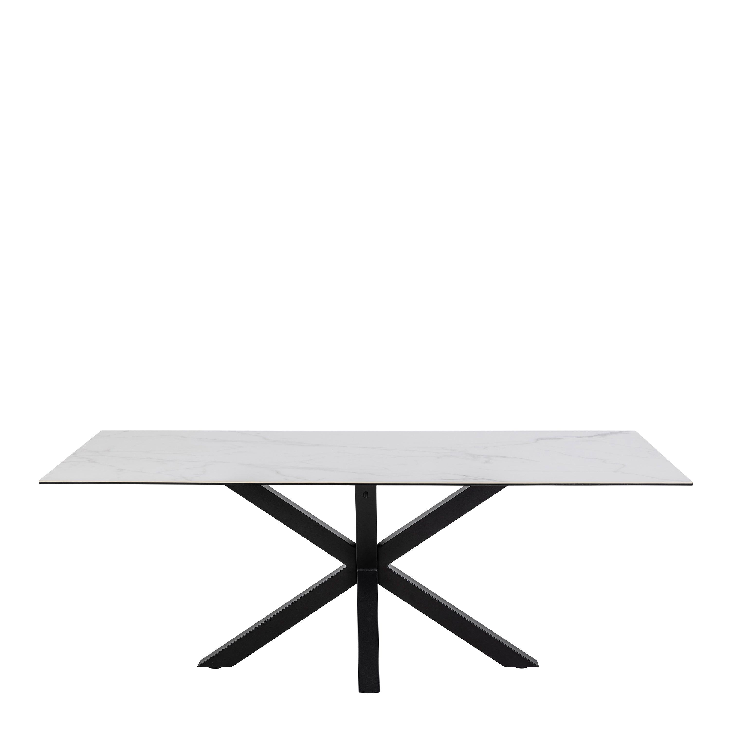 Heaven Dining Table with Ceramic White Top 200cm - image 2