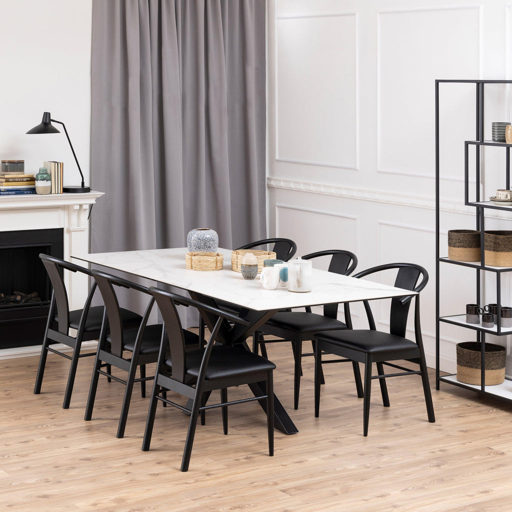 Heaven Dining Table with Ceramic White Top 200cm - image 4