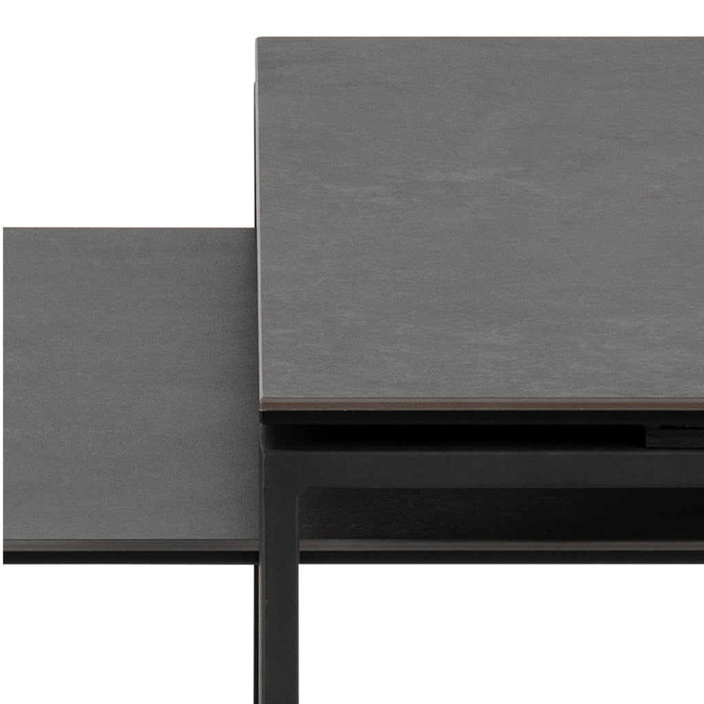 Katrine Ceramic Coffee Table Set in Black - image 7