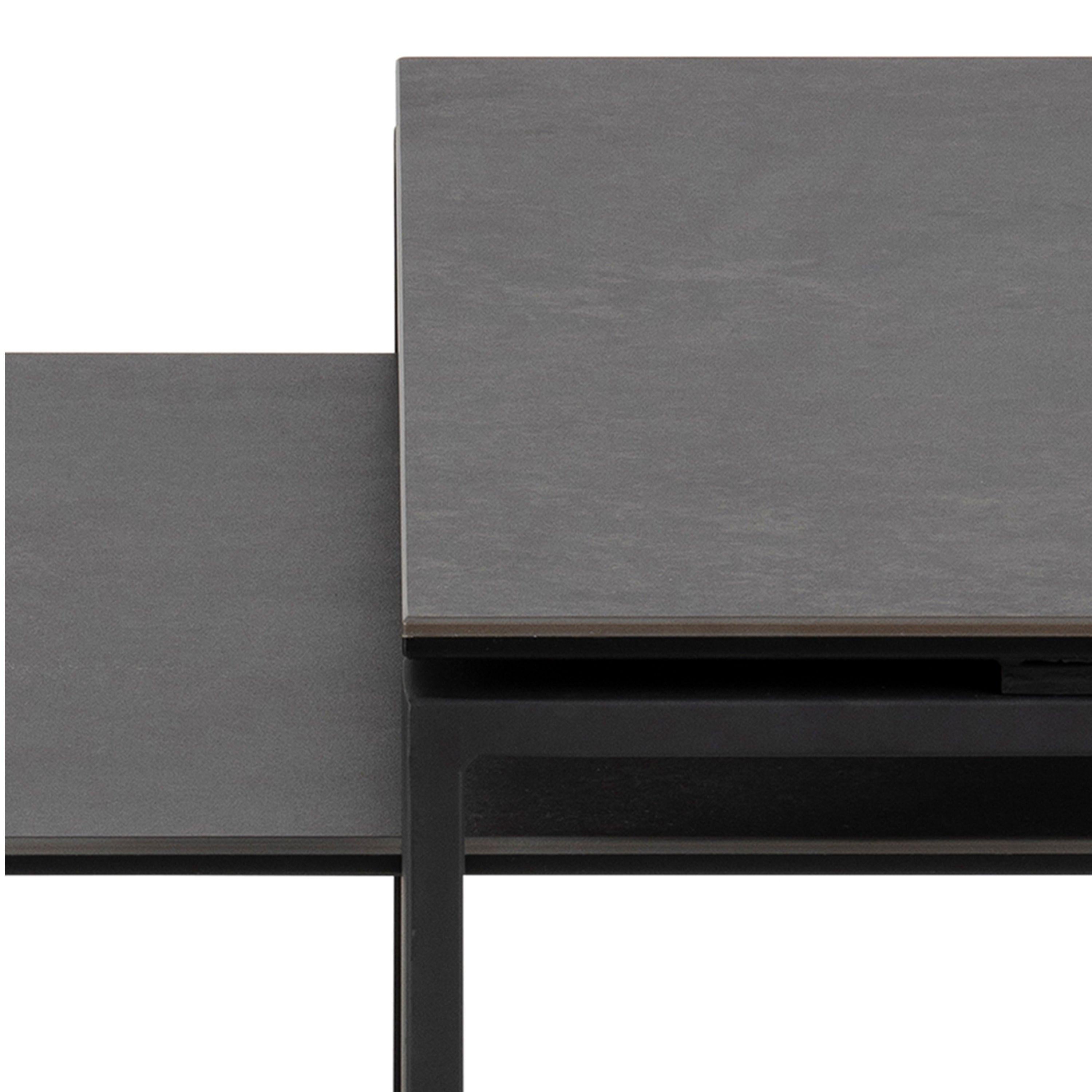 Katrine Ceramic Coffee Table Set in Black - image 7