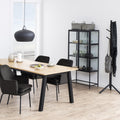 Seaford 2 Glass Door Display Cabinet in Black - image 5