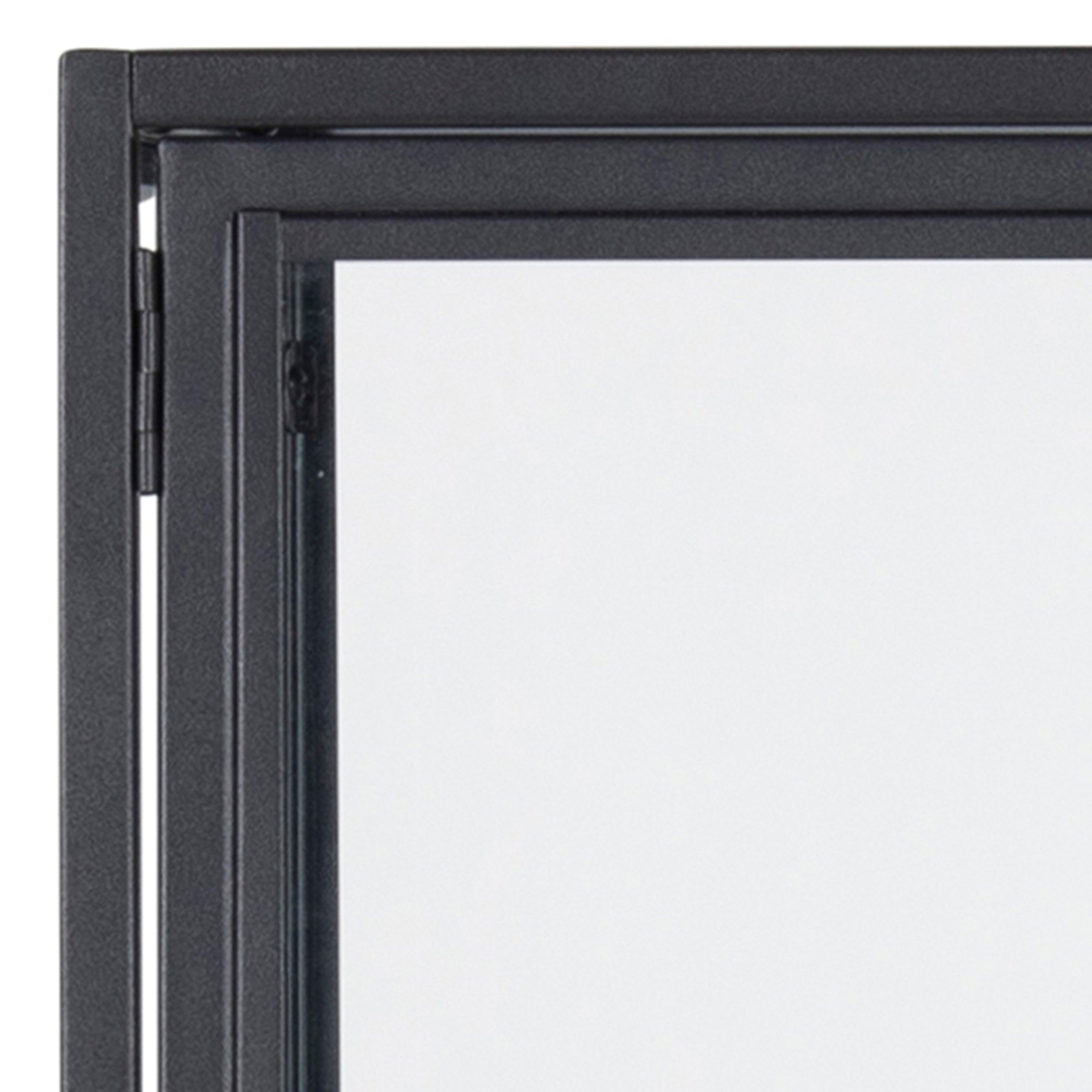 Seaford 2 Glass Door Display Cabinet in Black - image 8