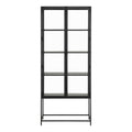 Seaford Tall Black Metal 2 Door Display Cabinet - image 2