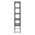 Seaford Tall Black Metal 2 Door Display Cabinet - image 3