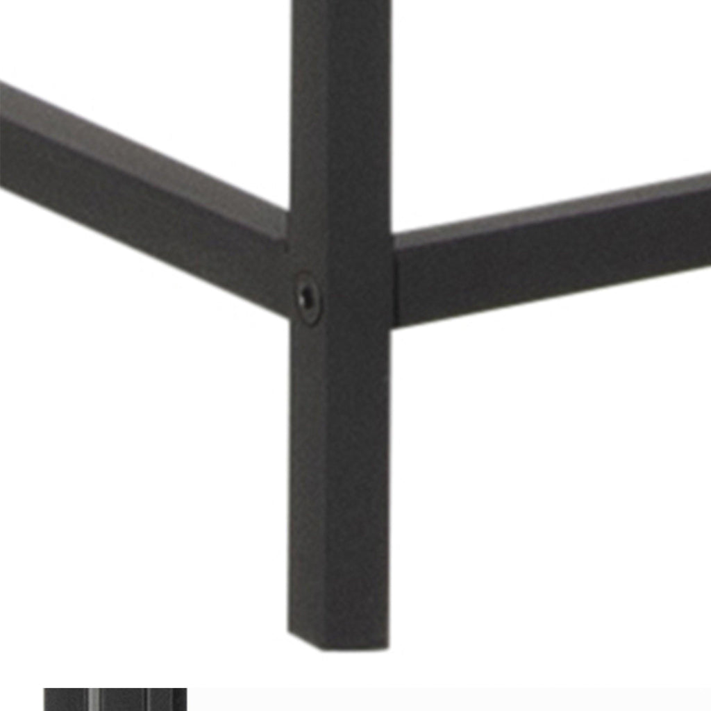 Seaford Tall Black Metal 2 Door Display Cabinet - image 6