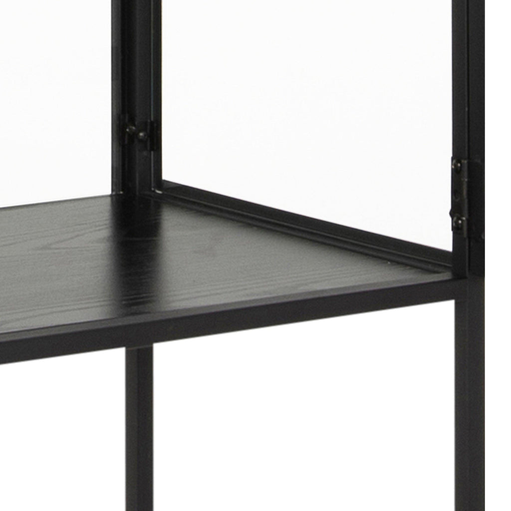 Seaford Tall Black Metal 2 Door Display Cabinet - image 7
