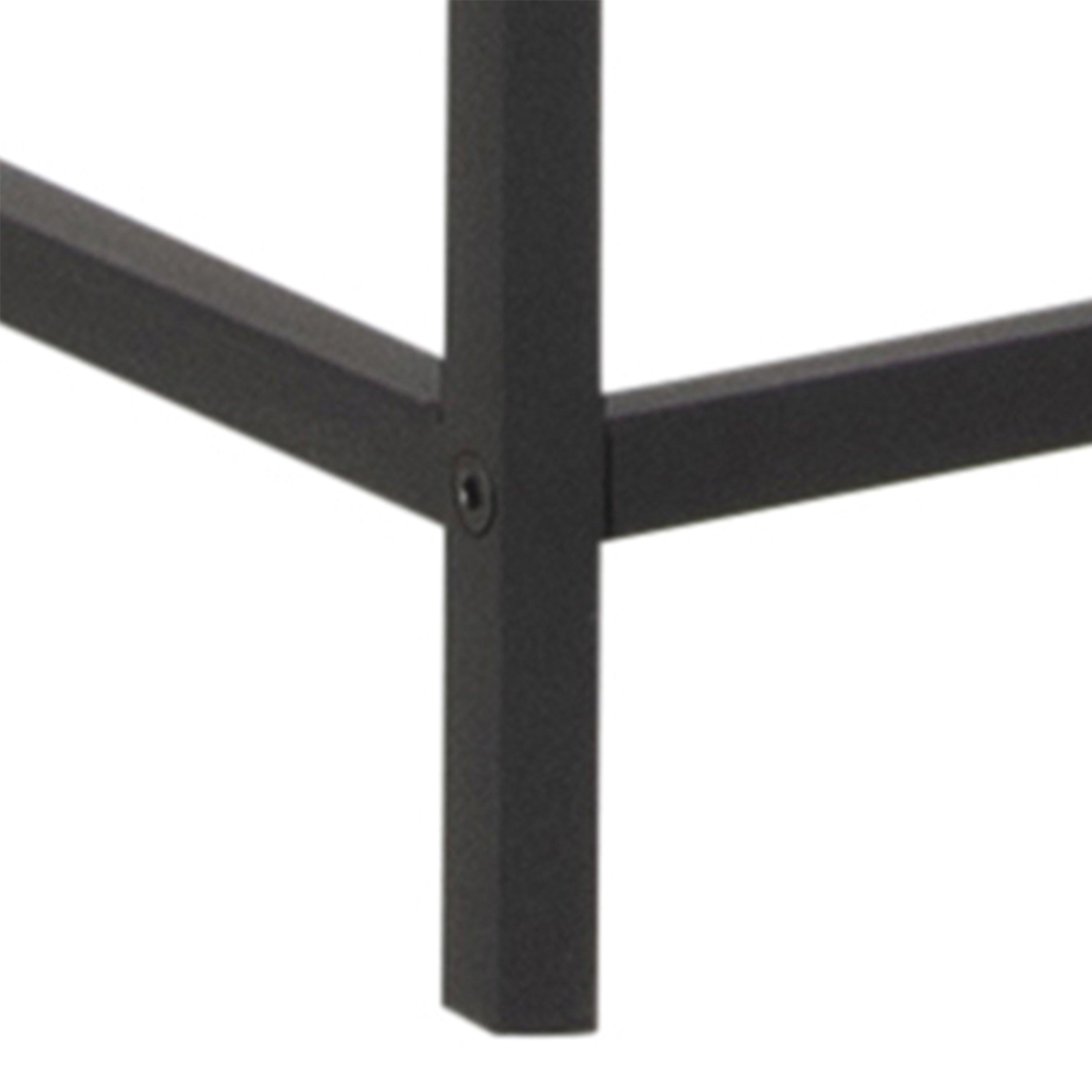 Seaford Tall Black Metal 2 Door Display Cabinet - image 8
