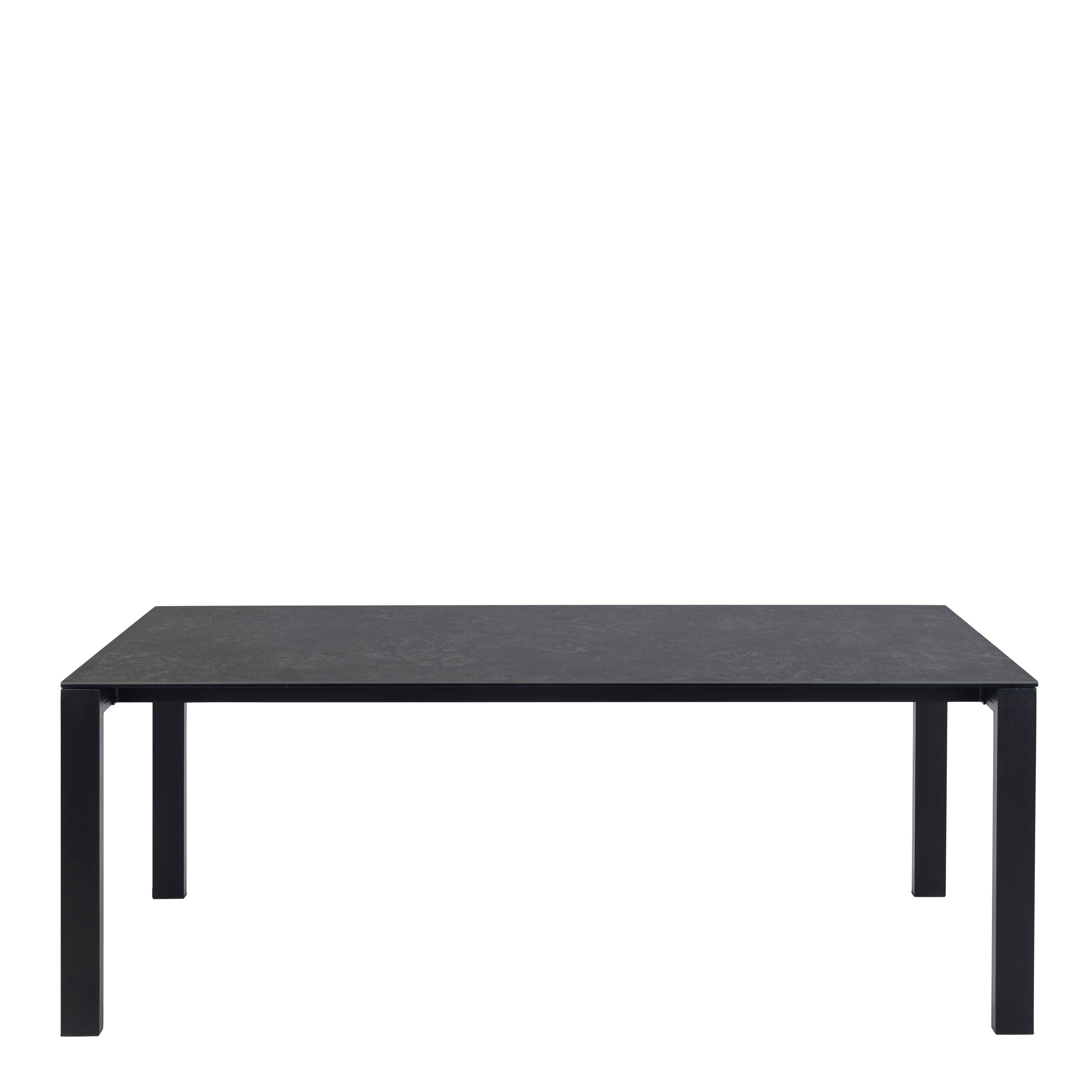 Brentford Matt Black Ceramic Dining Table - image 2