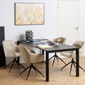 Brentford Matt Black Ceramic Dining Table - image 3