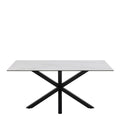 Heaven Dining Table in Ceramic White 160x90cm - image 2